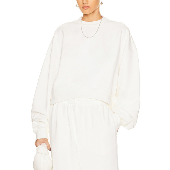 Wardrobe.Nyc X 'Hailey' White Cotton Bieber Hb Track Top Size S - Picture 1 of 5